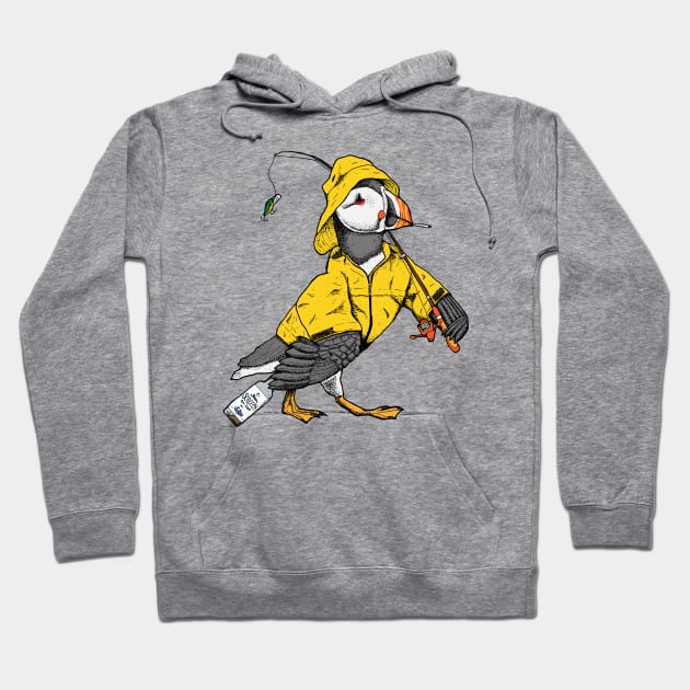 Puffin' Puffin - Canadian Birds Hoodie by deancoledesign